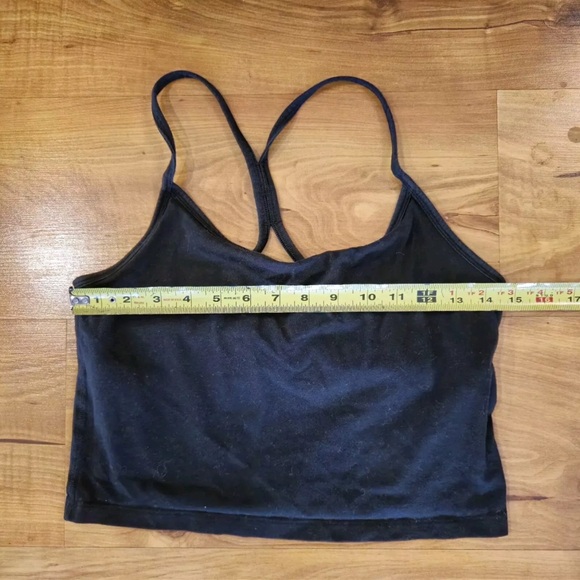 Y2K VTG PINK Victoria’s Secret | Large Black Crop Tank Top - Picture 2 of 6